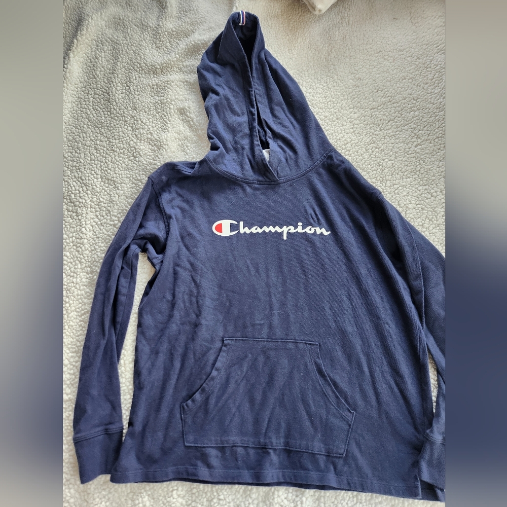 Champion womens size small hoodie sweatshirt athleisure long sleeve fron…